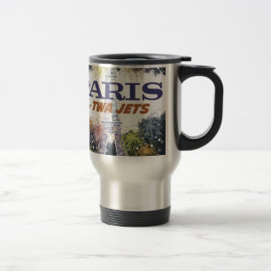 Vintage Eiffel Tower Paris Air Travel Mug