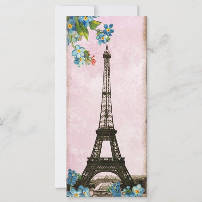 Vintage Eiffel Tower Paris Bookmarks (Front)