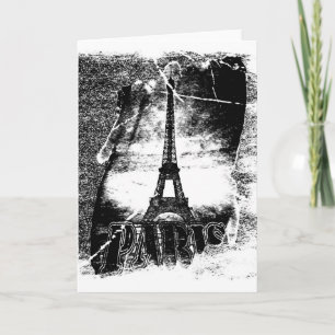 Vintage Eiffel Tower Paris - Greeting card