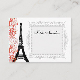 Vintage Eiffel Tower Place Cards