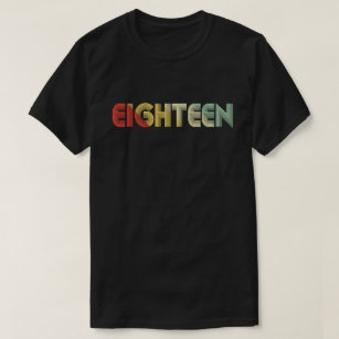 vintage Eighteen 18th Birthday T-Shirt