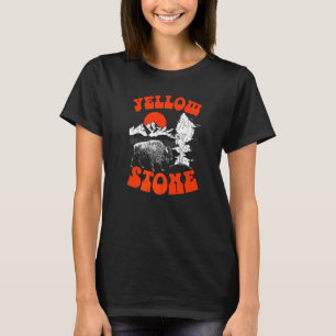 Vintage Eighties Yellowstone Park Bison Old Faithf T-Shirt
