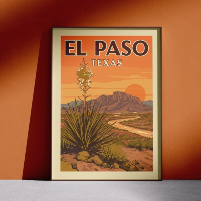 Vintage El Paso Texas Poster (Creator Uploaded)
