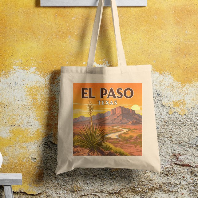 Vintage El Paso Texas Tote Bag (Creator Uploaded)