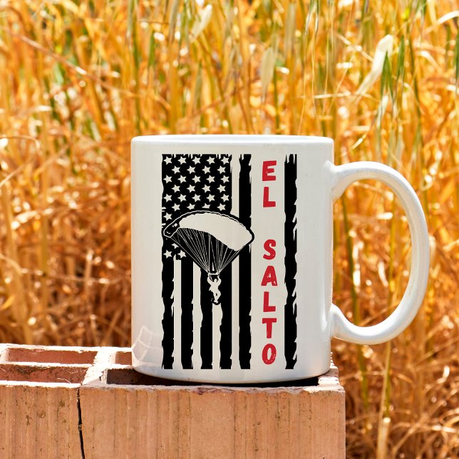 Vintage El Salto Mexico Skydiving Parachuting Coffee Mug (Creator Uploaded)