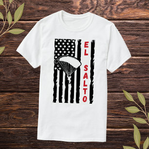 Vintage El Salto Mexico Skydiving Parachuting T-Shirt