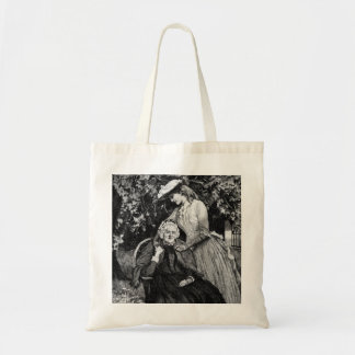 Vintage Elderly Mother Daughter Granddaughter Tote Bag