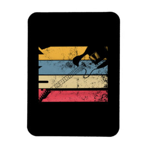 Vintage Electric Guitar Funk Music lover gifts Magnet