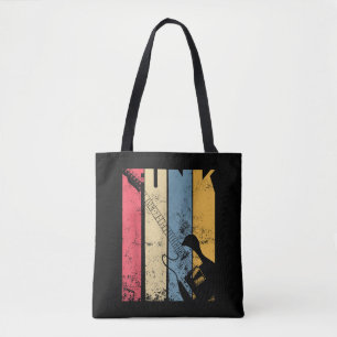 Vintage Electric Guitar Funk Music lover gifts Tote Bag