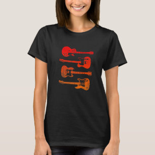 Vintage Electric Guitars Distressed Men Women Kid T-Shirt