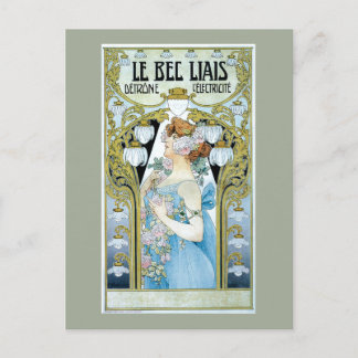 Vintage Electric Light Advertisement Postcard