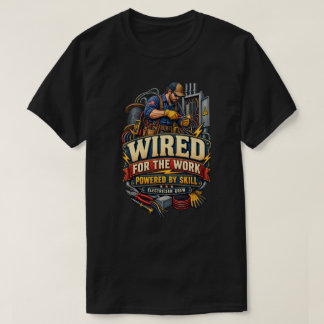 Vintage Electrician Electrical Work Skilled Trades T-Shirt
