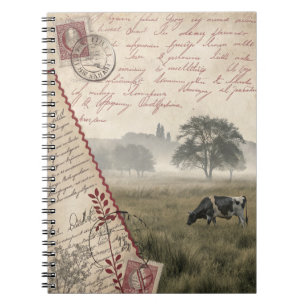 Vintage Elegance Cow Pasture Journal