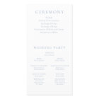 Vintage Elegance Wedding Ceremony Program