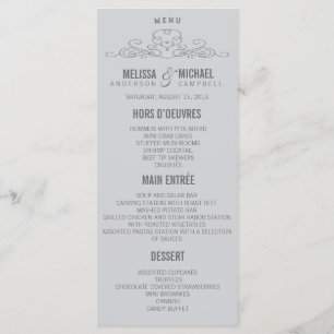 VINTAGE ELEGANCE WEDDING MENU