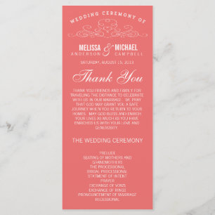 VINTAGE ELEGANCE   WEDDING PROGRAM PROGRAMME