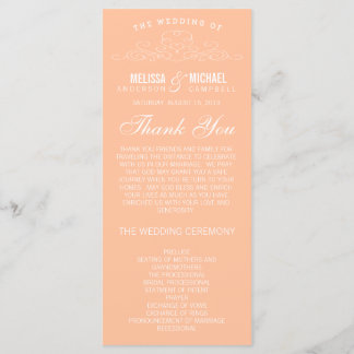 VINTAGE ELEGANCE | WEDDING PROGRAM PROGRAMME