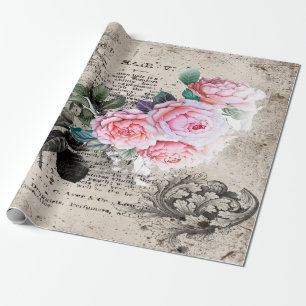 vintage elegance wrapping paper