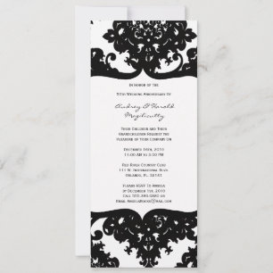Vintage Elegant Anniversary Party Invitation