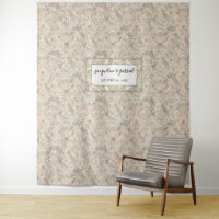 Vintage Elegant Blush Pink Damask Wedding Photo