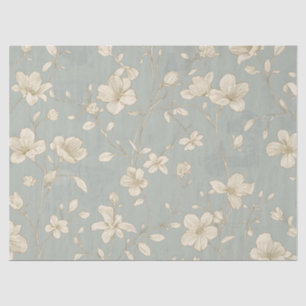 Vintage Elegant Botanical Line Art Tissue Paper