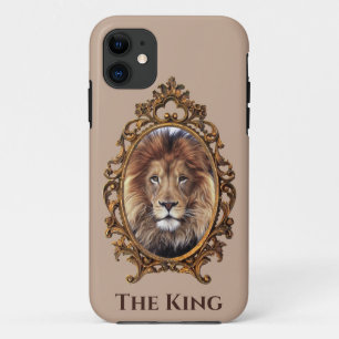Vintage Elegant Brown Lion King Retro Dads Case-Mate iPhone Case