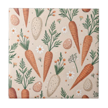 Vintage Elegant Carrots with Blossoms and Tiny Egg