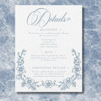 Vintage Elegant Chinoiserie Blue Heart Wedding