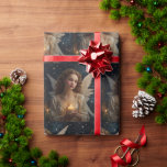 Vintage Elegant Christmas Angel Wrapping Paper<br><div class="desc">**A Touch of Heavenly Grace for Your Christmas Gifts** Wrap your Christmas gifts in the heavenly grace of our Vintage Angel wrapping paper. This exquisite design features a timeless image of a vintage angel, surrounded by a starry night sky, capturing the magic and wonder of the Christmas season. Perfect for...</div>