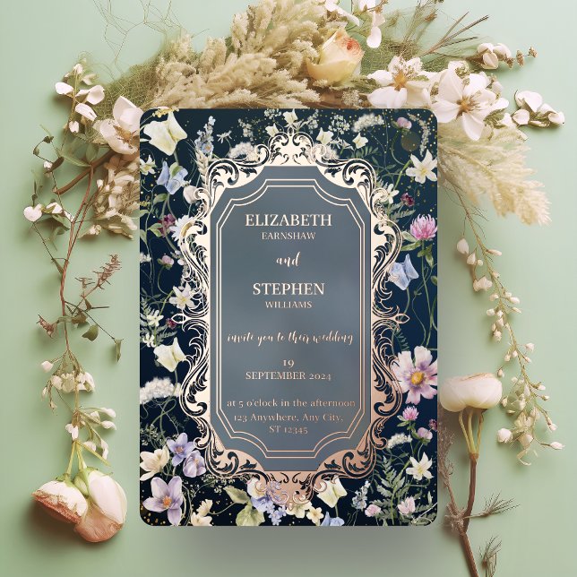 Vintage Elegant Dusty Blue Floral Wedding (Creator Uploaded)