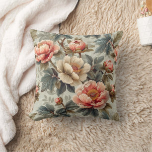 Vintage elegant floral cushion