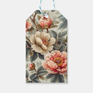 Vintage elegant floral gift tags