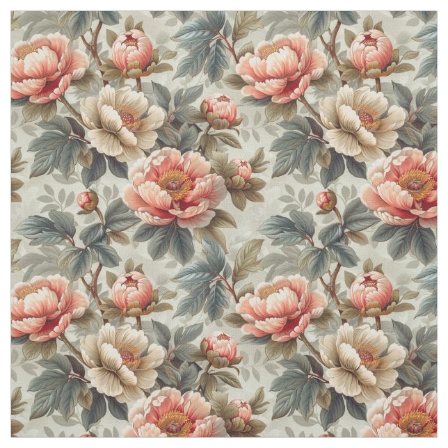 Vintage elegant floral pattern fabric (Swatch)