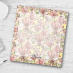 Vintage Elegant Floral Pattern Light Yellow Notepad<br><div class="desc">Introducing our Vintage Elegant Floral Pattern Light Yellow Notepad, a delightful addition to your stationery collection. Adorned with a charming vintage floral pattern in mauve and pink tones, complemented by lush green leaves, this notepad exudes timeless elegance. The light yellow background adds a touch of warmth, perfect for lovers of...</div>