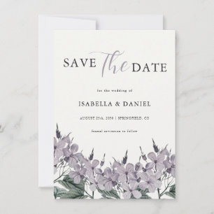 Vintage Elegant Floral Wedding Save The Date