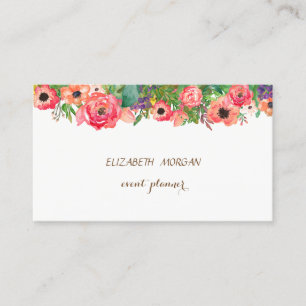 Vintage ,Elegant,Flowers Business Card