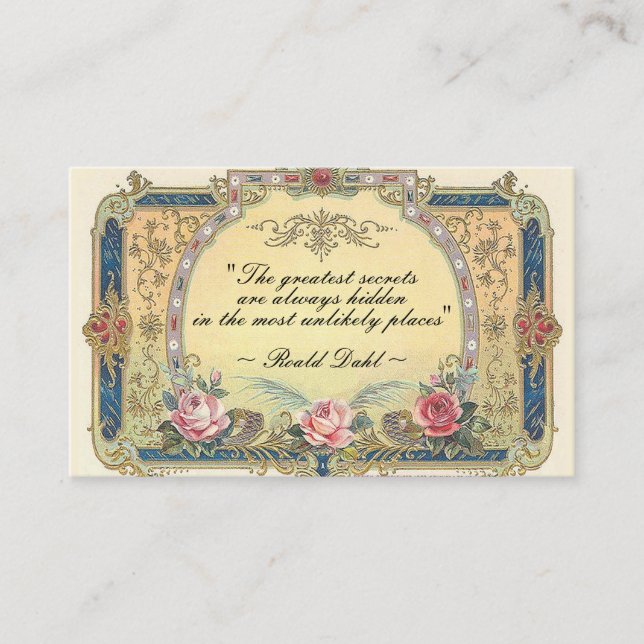 Vintage Elegant French Country Business Card (Front)