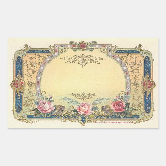 Vintage Elegant French Country Stickers (Front)