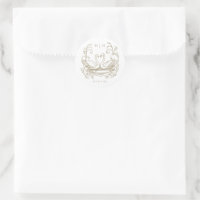 Vintage Elegant Gold Swan Crest Garden Wedding
