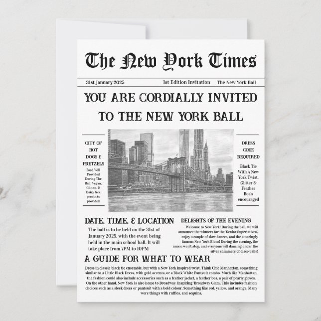 Vintage & Elegant Invitation (Front)