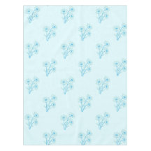 Vintage Elegant Pastel Blue Floral Pattern Spring