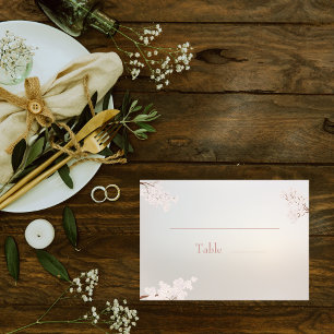 Vintage Elegant Pearl Romance Wedding Place Card