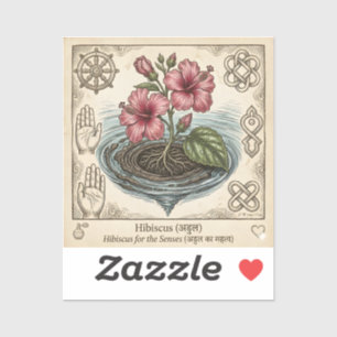 Vintage Elegant Pink Floral Illustration Greeting 