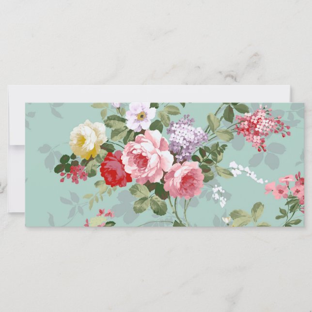 Vintage Elegant Pink Red Roses Pattern (Front)