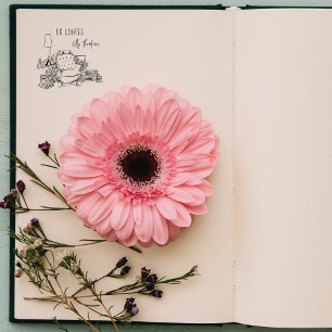 Vintage Elegant Quiet Room Custom Library Books Self-inking Stamp