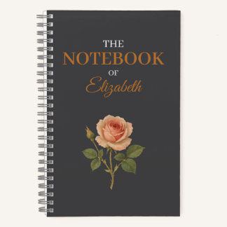 Vintage Elegant Rose Custom Journal