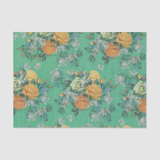 Vintage Elegant Rose Floral bouquet botanical Tissue Paper