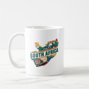 Vintage Elegant South Africa Travel Souvenir Coffee Mug