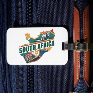 Vintage Elegant South Africa Travel Souvenir Luggage Tag