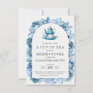 Vintage Elegant Tea Party Bridal Shower  Invitation